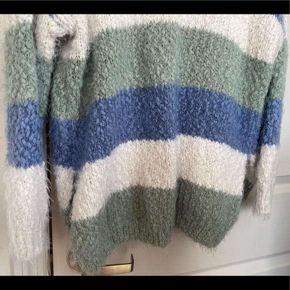 •NWOT•Altar’d State ‘Lovely Lash’ Tri-Color Striped Pullover Sweater - Picture 10 of 13
